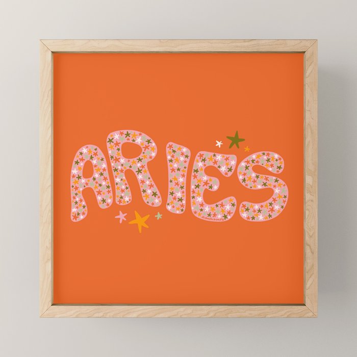 Starry Aries Mini Art Print Gallery Image 1