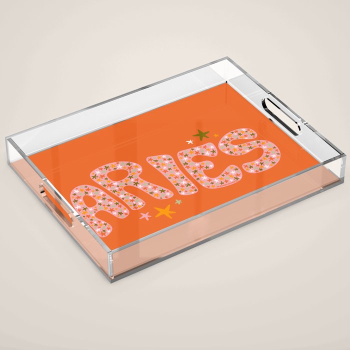 Starry Aries Acrylic Tray Gallery Image 1