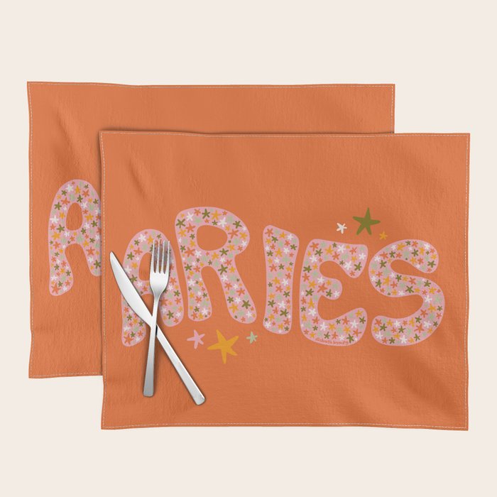 Starry Aries Placemat Gallery Image 1