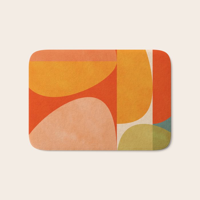 abstract mid century modern Bath Mat Gallery Image 1
