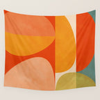 abstract mid century modern Wall Tapestry Gallery Image 4
