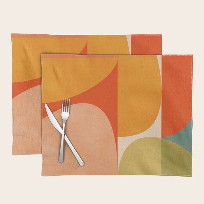 abstract mid century modern Placemat Gallery Image 1