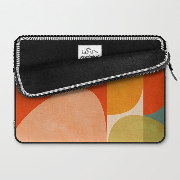 abstract mid century modern Laptop Sleeve Gallery Image 2