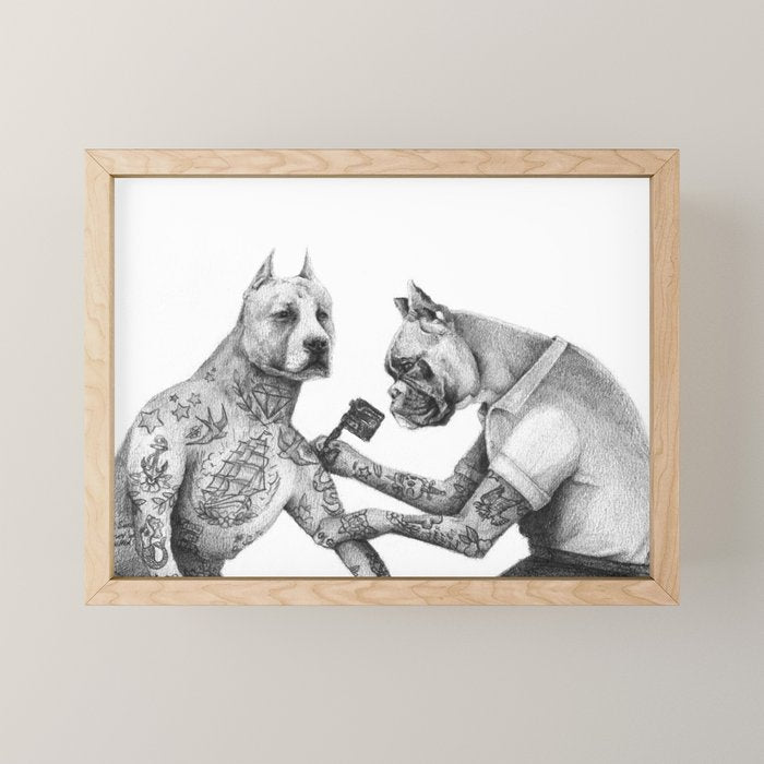 The Tattooist Mini Art Print Gallery Image 1