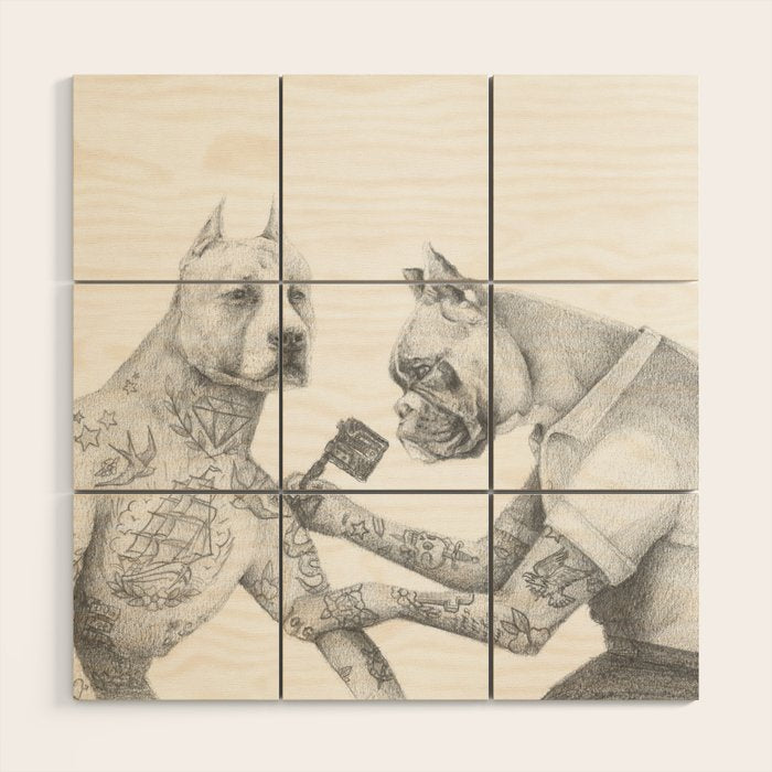 The Tattooist Wood Wall Art Gallery Image 1