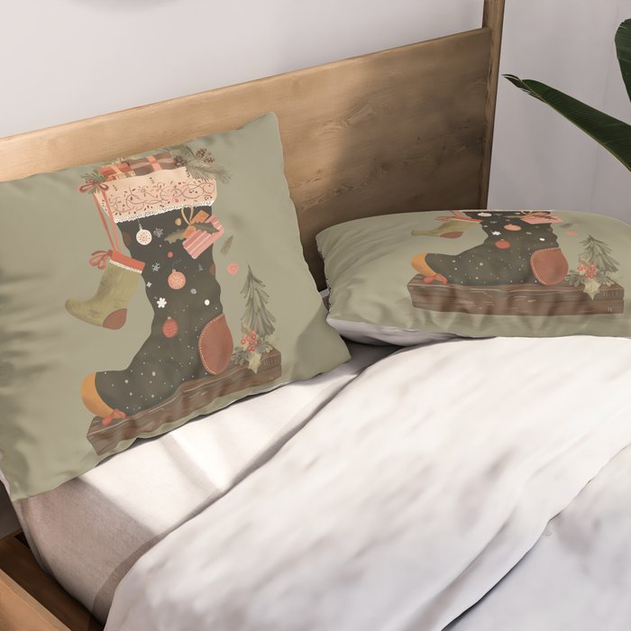 Joyful Stockings II Pillow Sham Gallery Image 2