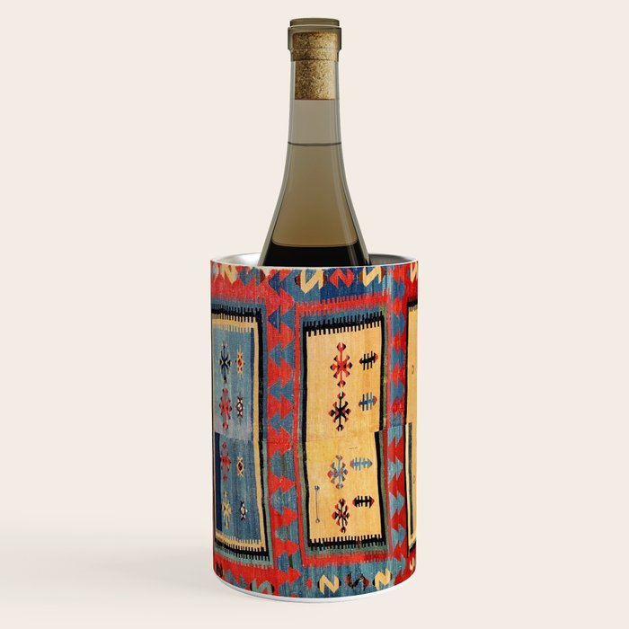 Sivas  Antique Cappadocian Turkish Kilim Print Wine Chiller Gallery Image 3