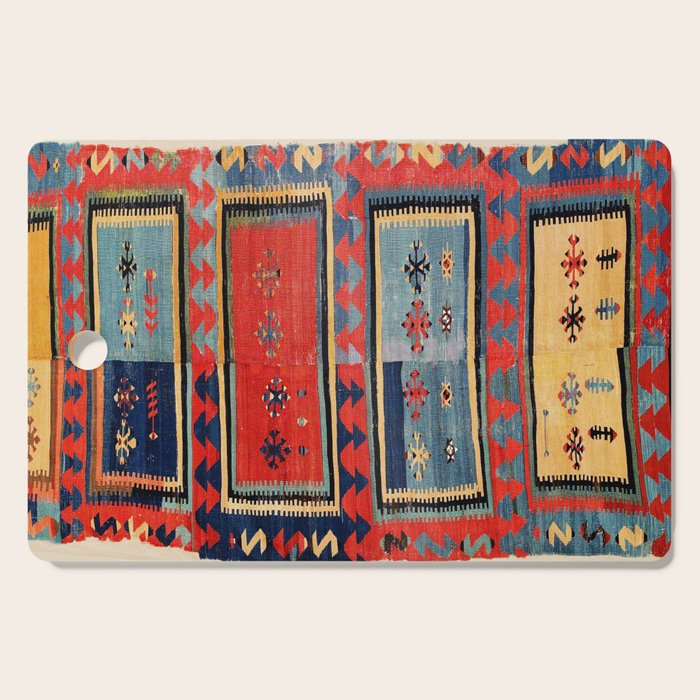 Sivas  Antique Cappadocian Turkish Kilim Print Cutting Board Gallery Image 1