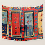 Sivas  Antique Cappadocian Turkish Kilim Print Wall Tapestry Gallery Image 4
