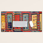 Sivas  Antique Cappadocian Turkish Kilim Print Desk Mat Gallery Image 1