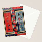 Sivas  Antique Cappadocian Turkish Kilim Print Stationery Card Gallery Image 2