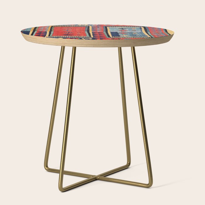 Sivas  Antique Cappadocian Turkish Kilim Print Side Table Gallery Image 1