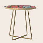 Sivas  Antique Cappadocian Turkish Kilim Print Side Table Gallery Image 1