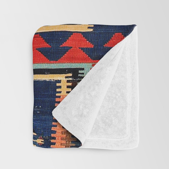 Sivas  Antique Cappadocian Turkish Kilim Print Throw Blanket Gallery Image 3