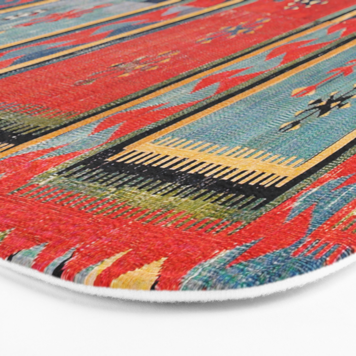 Sivas  Antique Cappadocian Turkish Kilim Print Bath Mat Gallery Image 3