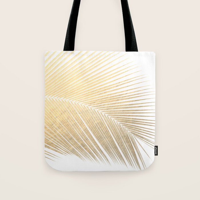 Palm leaf - gold Tote Bag Gallery Image 1
