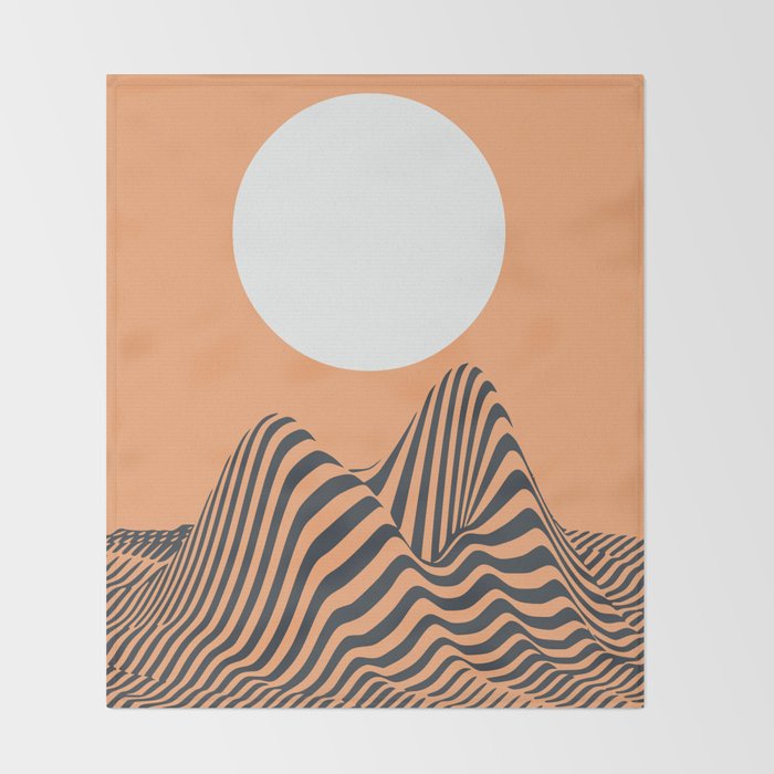 Minimal landscape Throw Blanket Gallery Image 2