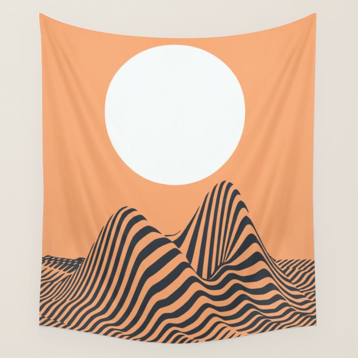 Minimal landscape Wall Tapestry Gallery Image 1
