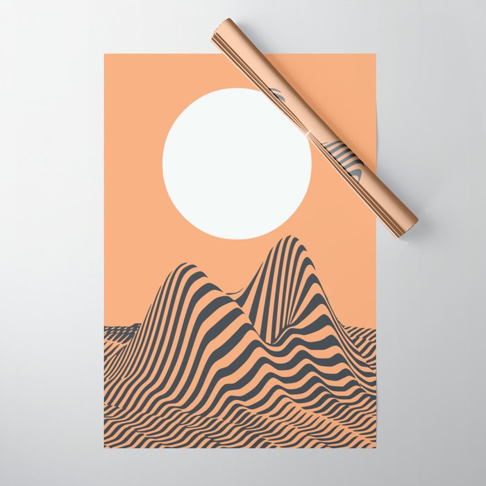 Minimal landscape Wrapping Paper Gallery Image 1