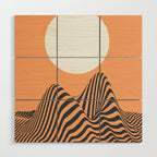 Minimal landscape Wood Wall Art Gallery Image 1
