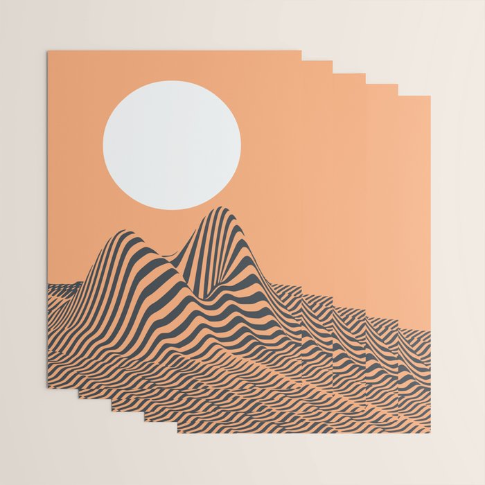 Minimal landscape Wrapping Paper Gallery Image 3