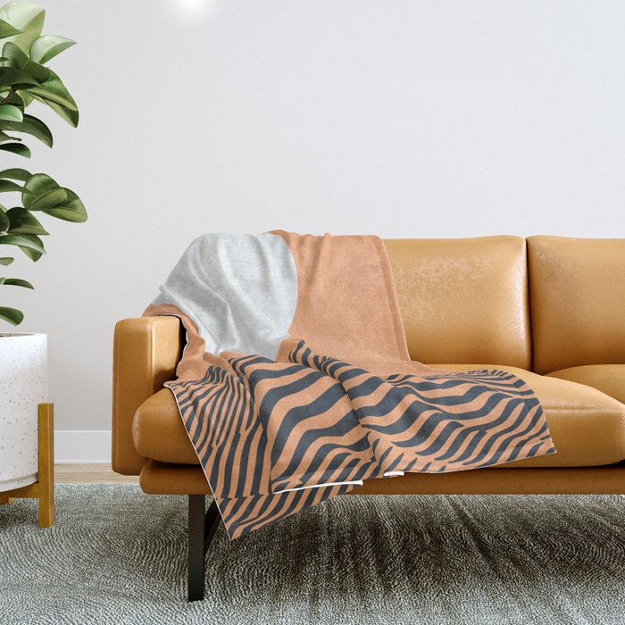 Minimal landscape Throw Blanket Gallery Image 1