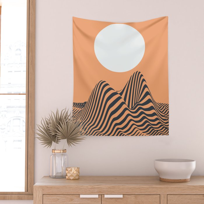 Minimal landscape Wall Tapestry Gallery Image 2