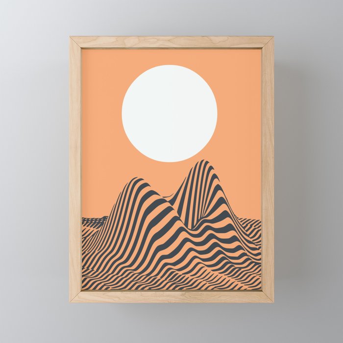 Minimal landscape Mini Art Print Gallery Image 1