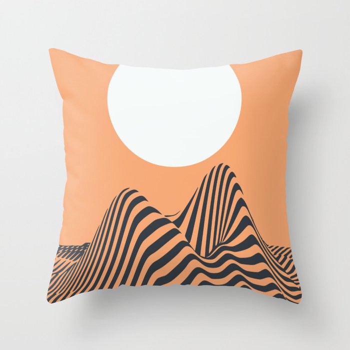 Minimal landscape Throw Pillow Gallery Image 6