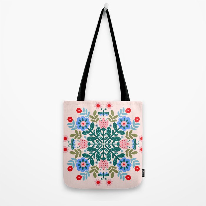 Scandinavian Folk Art Mandala  Tote Bag Gallery Image 2