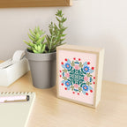 Scandinavian Folk Art Mandala  Mini Art Print Gallery Image 2
