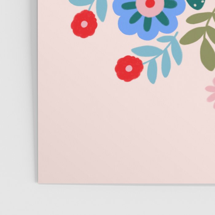 Scandinavian Folk Art Mandala  Poster Gallery Image 3