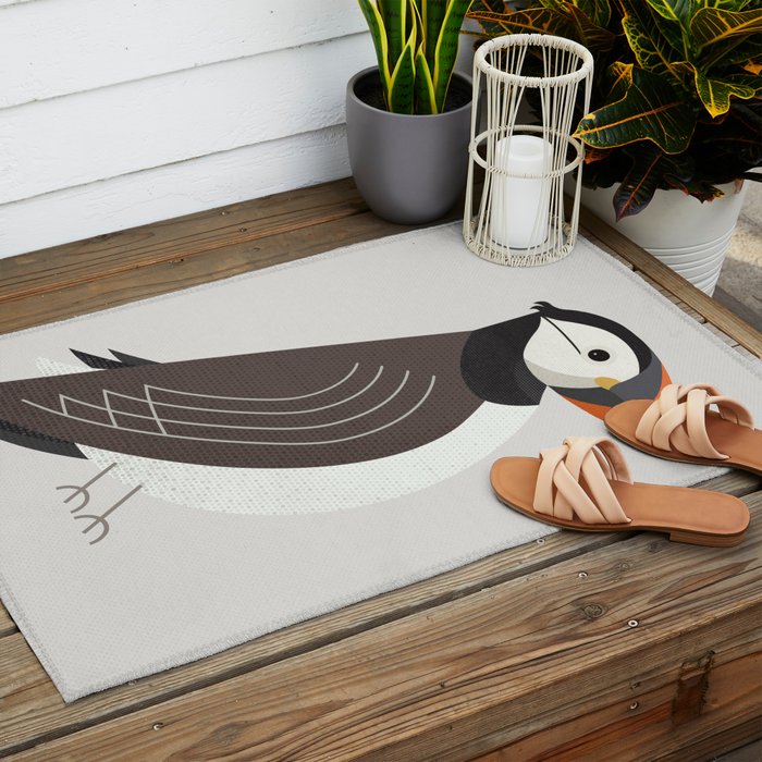 Whimsy Atlantic Puffin Outdoor Rug Gallery Image 2