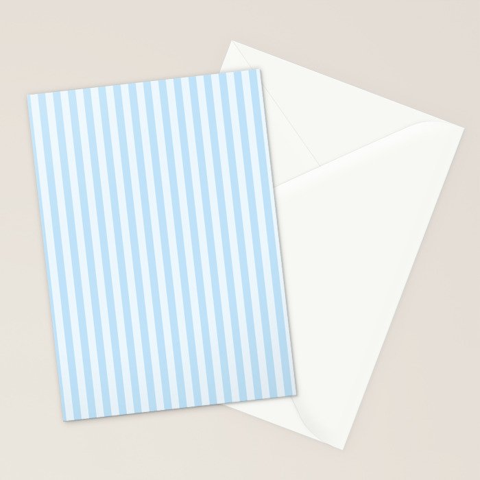 Baby Blue Stripes Stationery Card Gallery Image 2