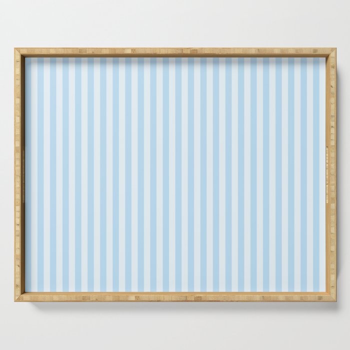 Baby Blue Stripes Serving Tray Gallery Image 1