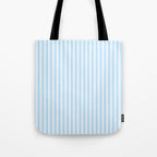 Baby Blue Stripes Tote Bag Gallery Image 1
