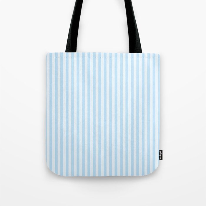 Baby Blue Stripes Tote Bag Gallery Image 1