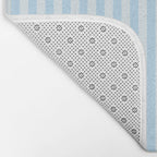 Baby Blue Stripes Bath Mat Gallery Image 2