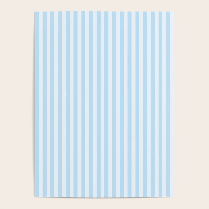 Baby Blue Stripes Poster Gallery Image 1