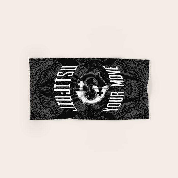 Brazilian Jiu-jitsu Chess Kings Bath Towel Gallery Image 1
