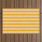 STRIPES 001 A - Goldenrod Outdoor Rug Gallery Image 1
