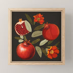 Pomegranate Botanical Art 2 Mini Art Print Gallery Image 1