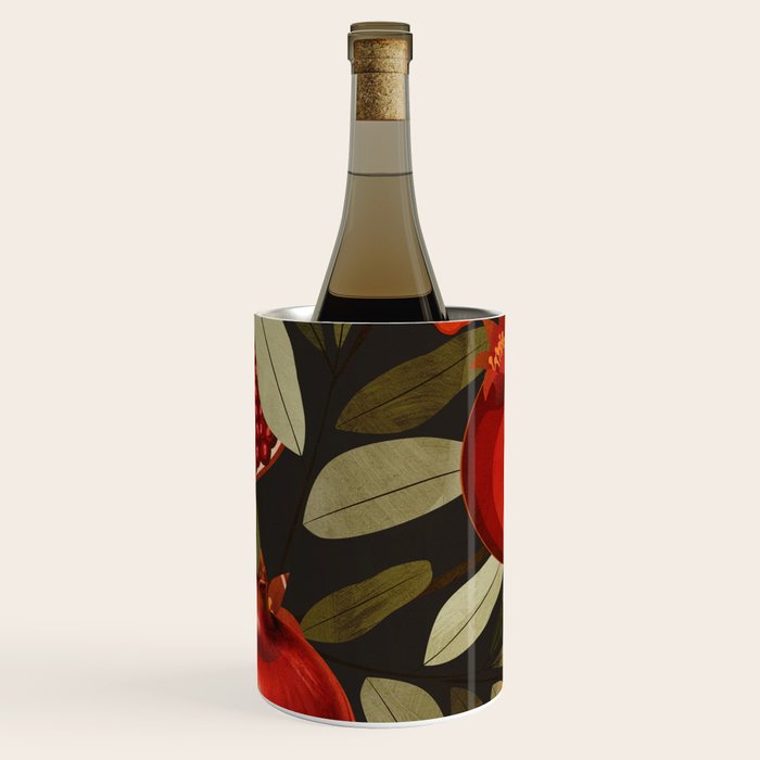Pomegranate Botanical Art 2 Wine Chiller Gallery Image 1