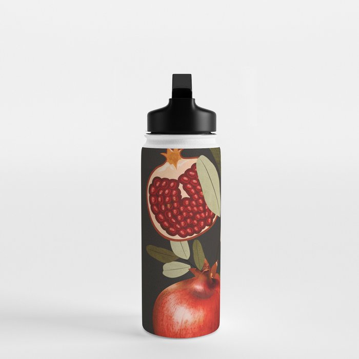 Pomegranate Botanical Art 2 Water Bottle Gallery Image 3