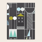 City life blocks moonless night Notebook Gallery Image 4