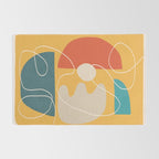 Minimal Colorful Abstract Shapes 7 Rug Gallery Image 2