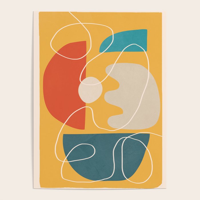Minimal Colorful Abstract Shapes 7 Poster Gallery Image 4