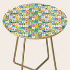 Colorful back to school mosaic pattern Side Table Gallery Image 2