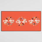 Festive doves - folk illustration Desk Mat Gallery Image 3
