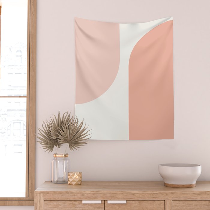 Modern Minimal Arch Abstract XXXI Wall Tapestry Gallery Image 2